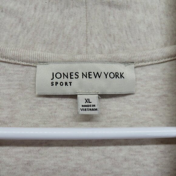 Jones New York Cardigan Womens XL Open Front Lightweight Pockets Button Sleeves - Picture 6 of 9